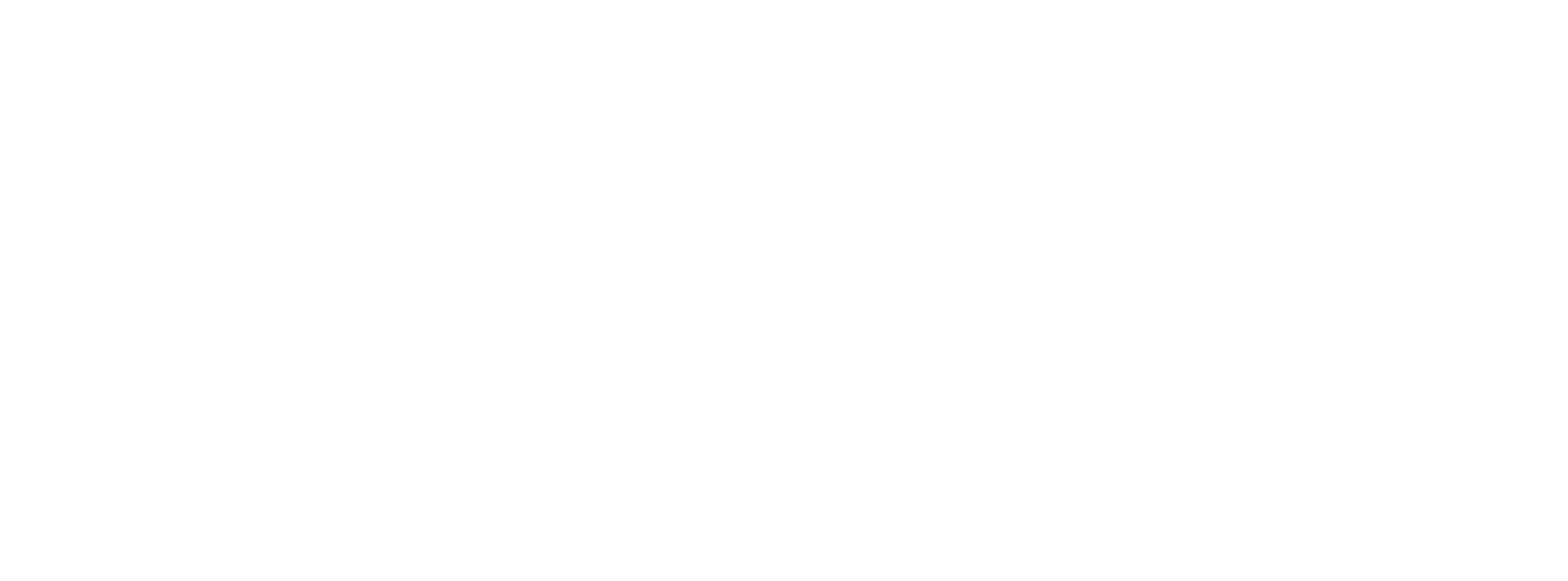 365 Perfumes White square with a black border
