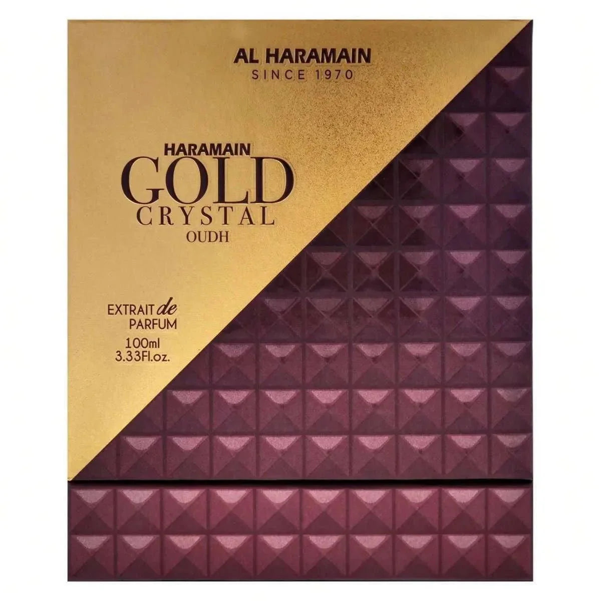 Al Haramain Gold Crystal Oud Fragrance 3.3 oz 6291106813524