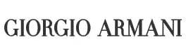 Giorgio Armani logo in black text on a white background