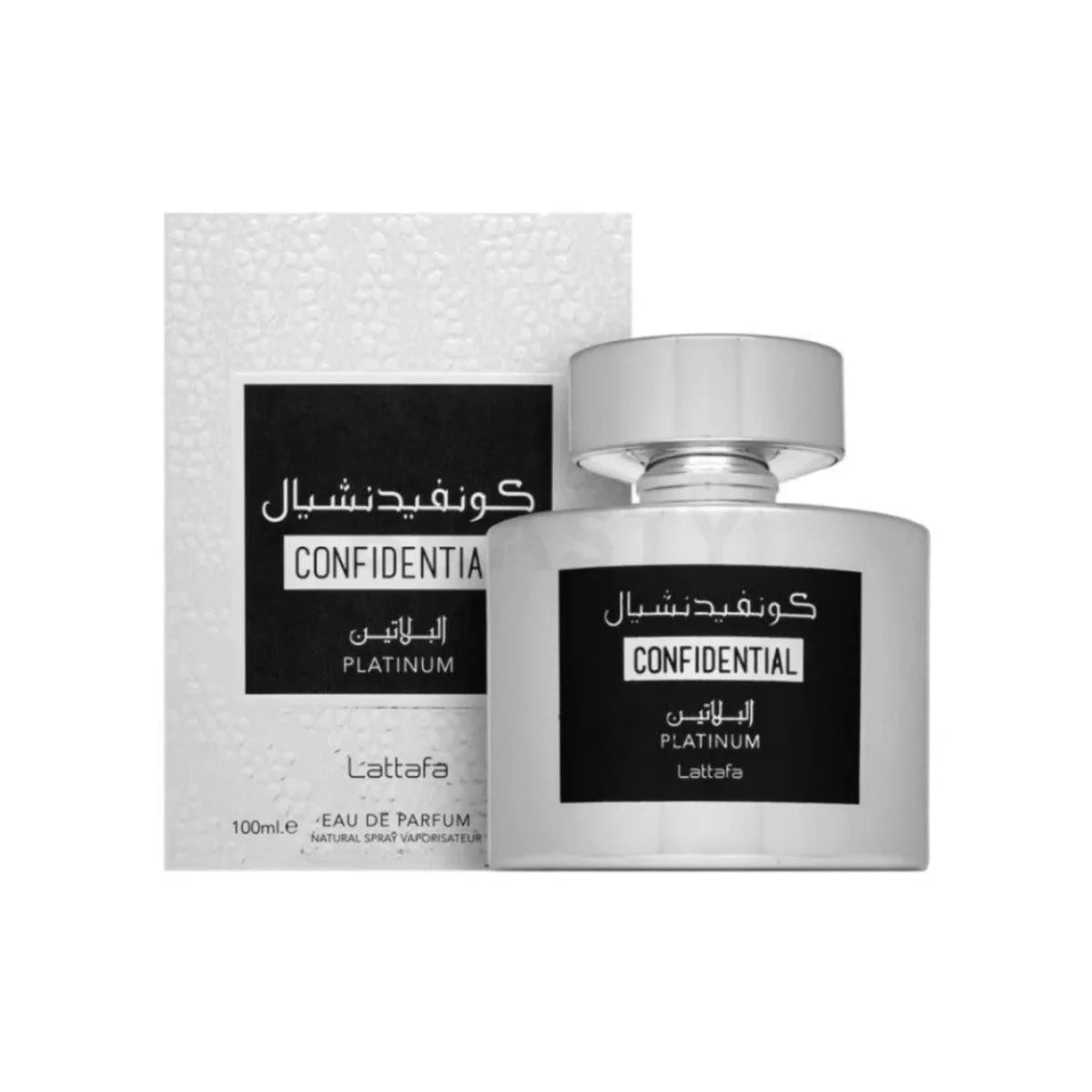 Lattafa Confidential Platinum Fragrance 3.4 oz 6291107459714