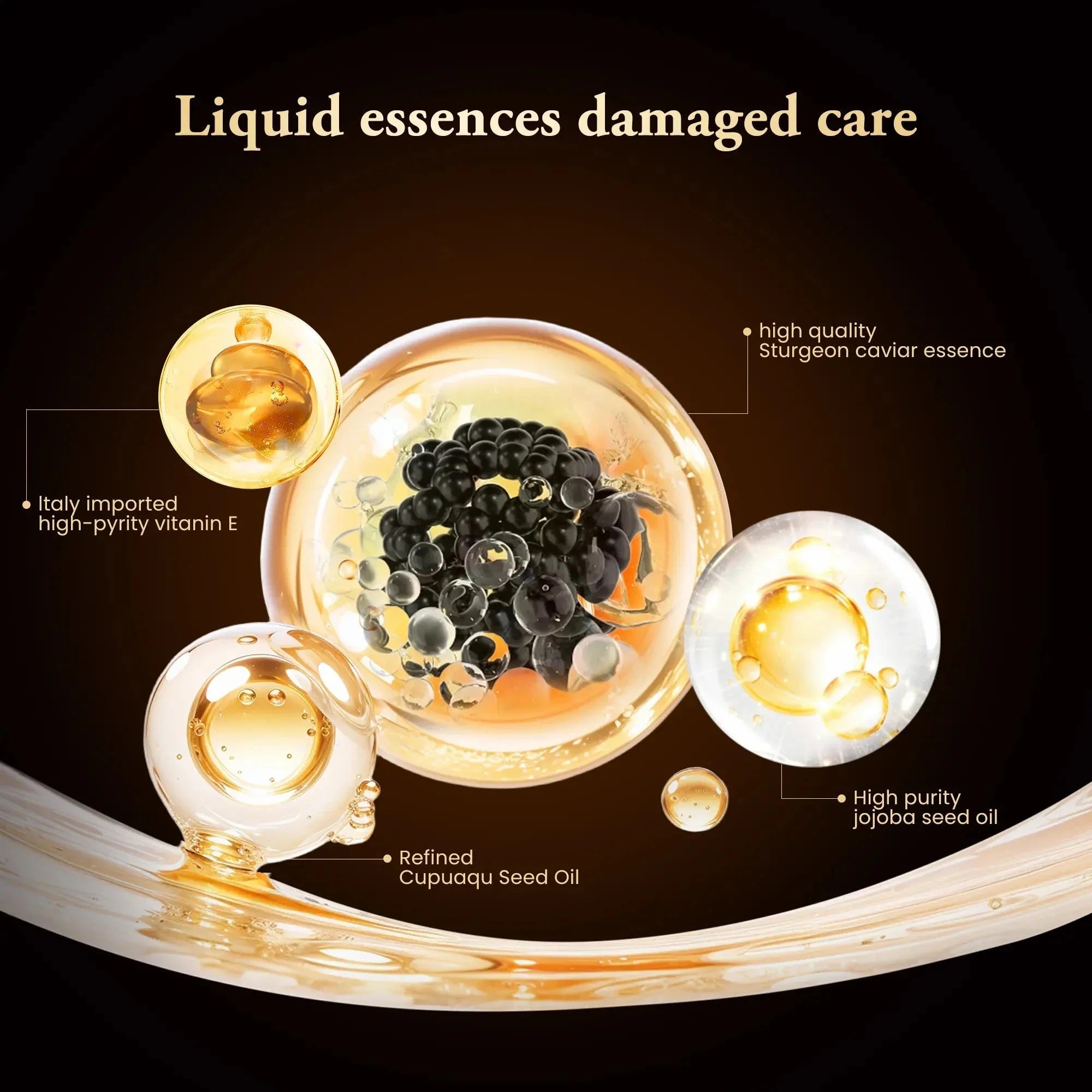 MaxCare MaxCare Caviar Youth Hair Oil Serum Hair Treatment 100ml 8054141860281