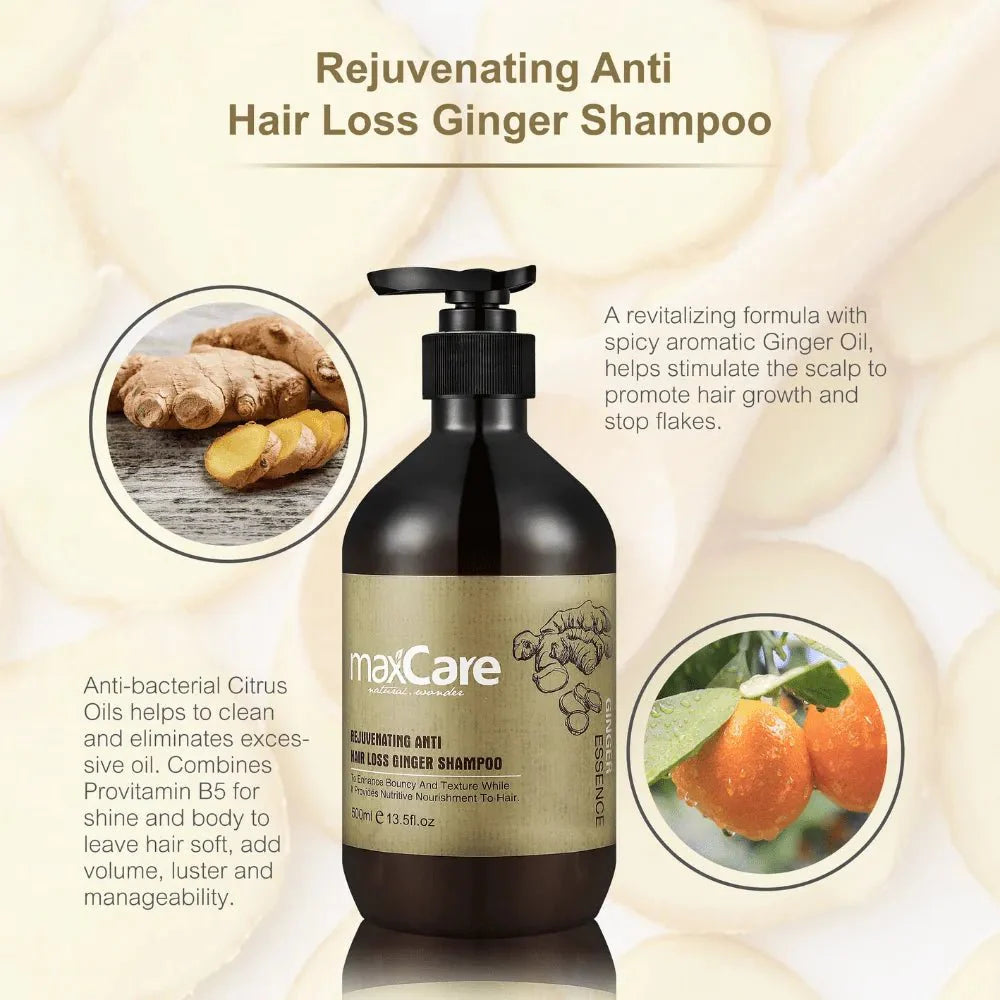 MaxCare MaxCare Ginger Organic Shampoo Shampoo 500 ml 8051414580420