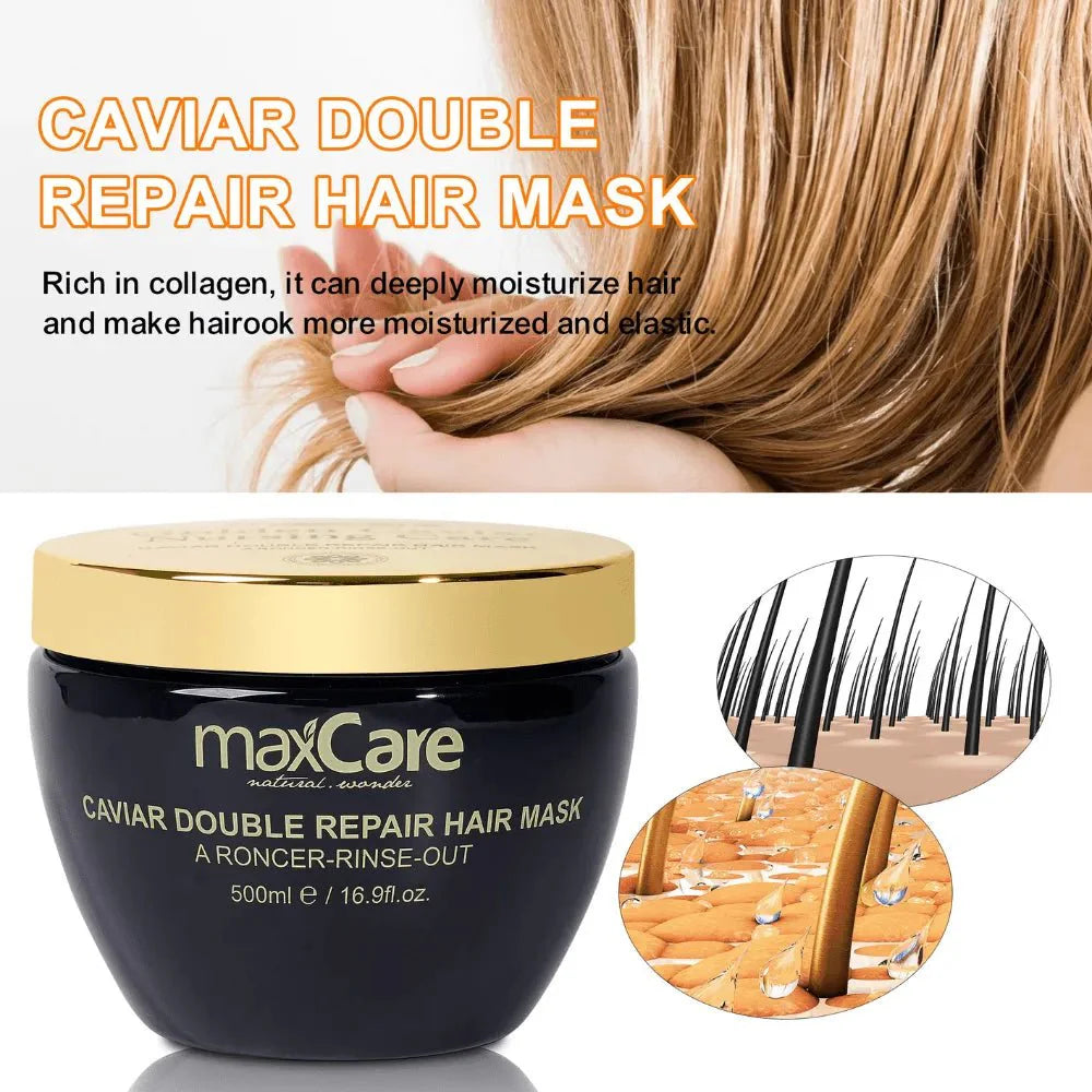 MaxCare MaxCare Golden Caviar Nursing Care Hair Mask 500ml 8052626980254