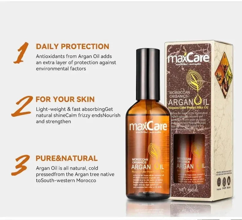 MaxCare MaxCare Organic Argan Oil Hair Serum Hair Serum 100ml 8051414580352