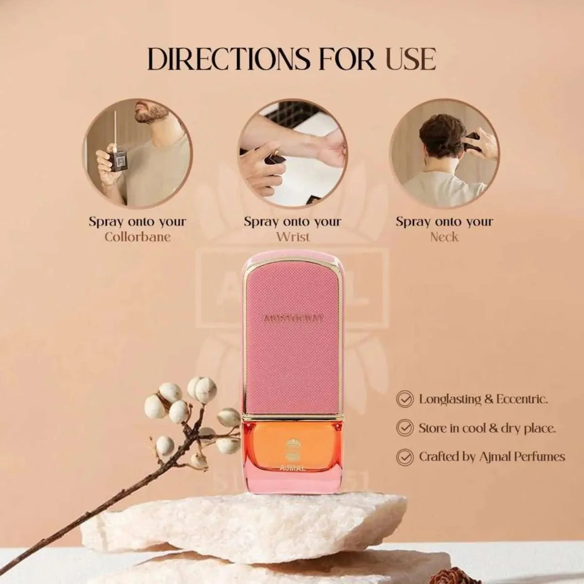 Ajmal Aristocrat Pink Fragrance 2.5 oz 6293708016686