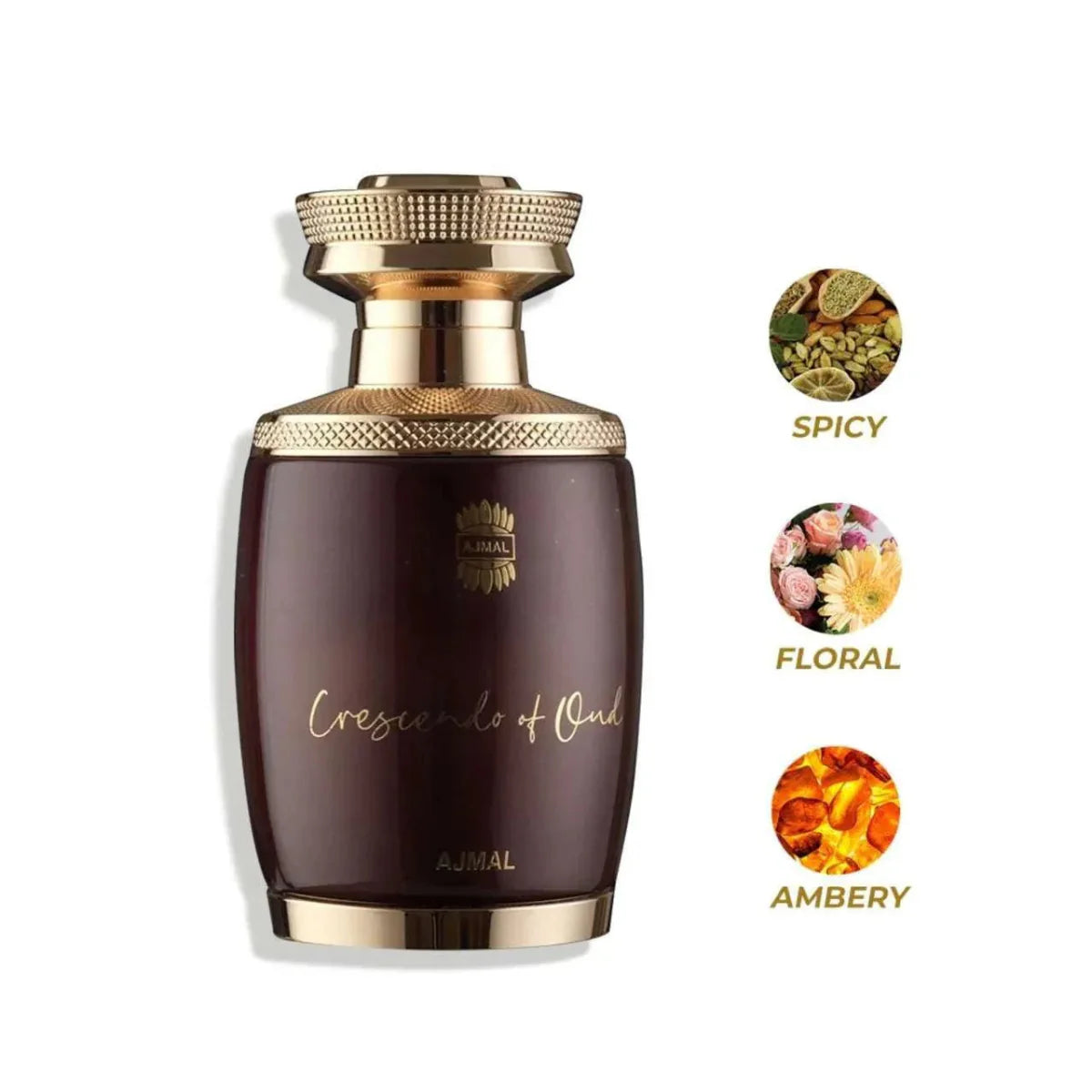 Ajmal Crescendo Oud Fragrance 2.5 oz 6293708019335