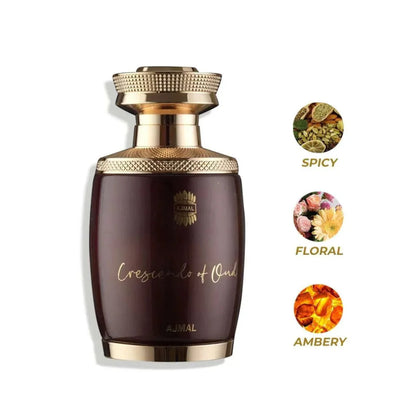 Ajmal Crescendo Oud Fragrance 2.5 oz 6293708019335