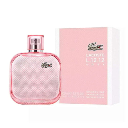 Lacoste L.12.12 Rose Sparkling EDT Fragrance for Ladies 3.3 oz 3386460149198