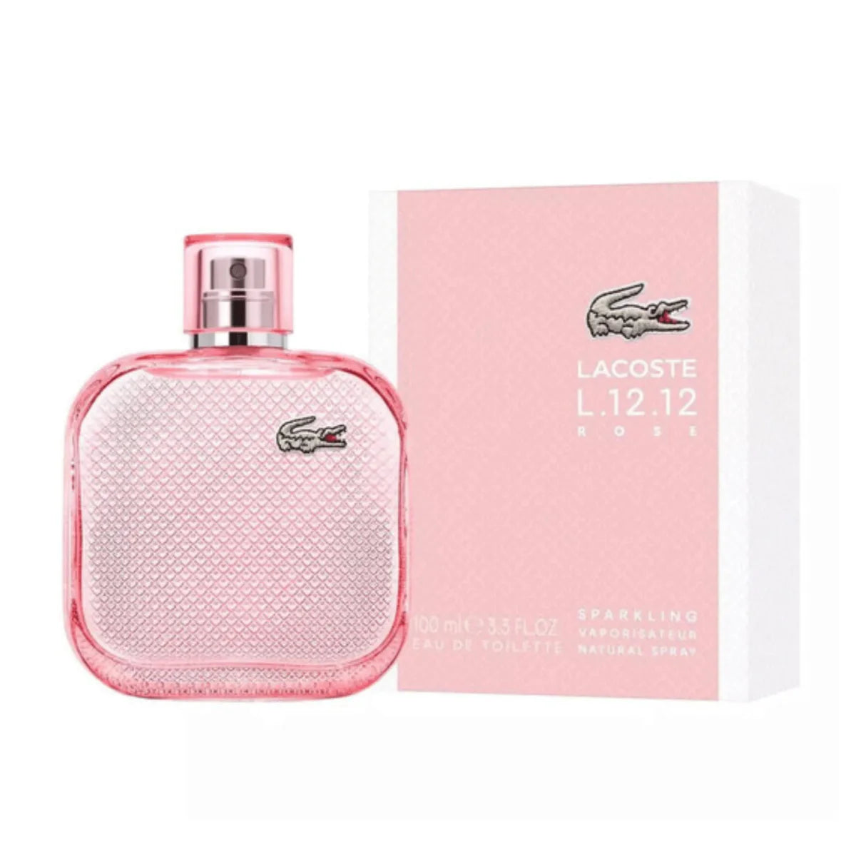 Lacoste L.12.12 Rose Sparkling EDT Fragrance for Ladies 3.3 oz 3386460149198
