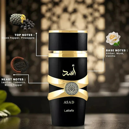 Lattafa Asad Fragrance 3.4 oz 6291108735411
