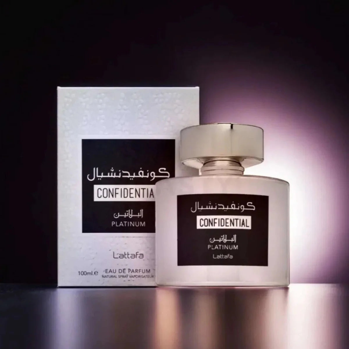 Lattafa Confidential Platinum Fragrance 3.4 oz 6291107459714
