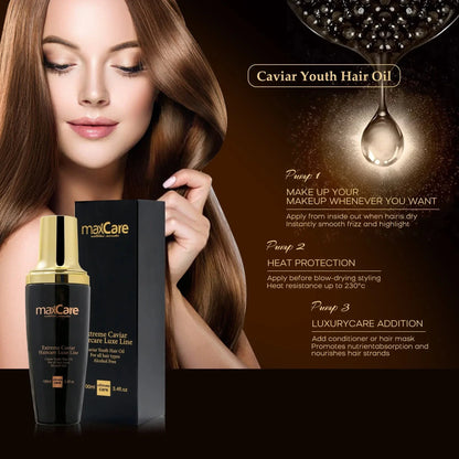 MaxCare MaxCare Caviar Youth Hair Oil Serum Hair Treatment 100ml 8054141860281