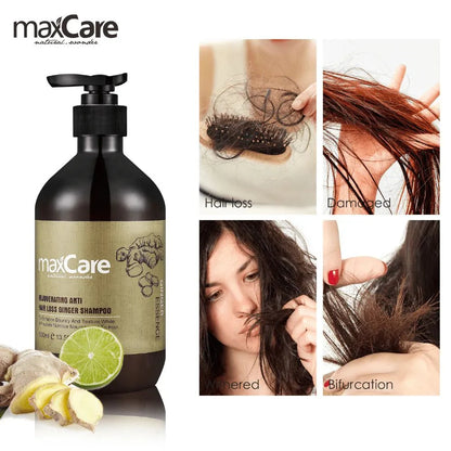 MaxCare MaxCare Ginger Organic Shampoo Shampoo 500 ml 8051414580420