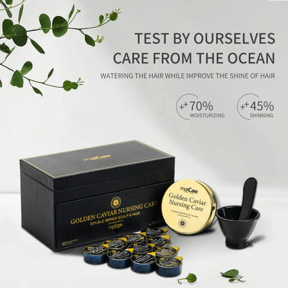 MaxCare Maxcare Golden Caviar Hair & Scalp Treatment Set Hair Care Set Set 8052626980254