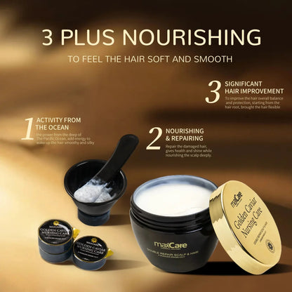 MaxCare Maxcare Golden Caviar Hair & Scalp Treatment Set Hair Care Set Set 8052626980254