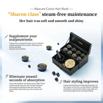 MaxCare Maxcare Golden Caviar Hair & Scalp Treatment Set Hair Care Set Set 8052626980254