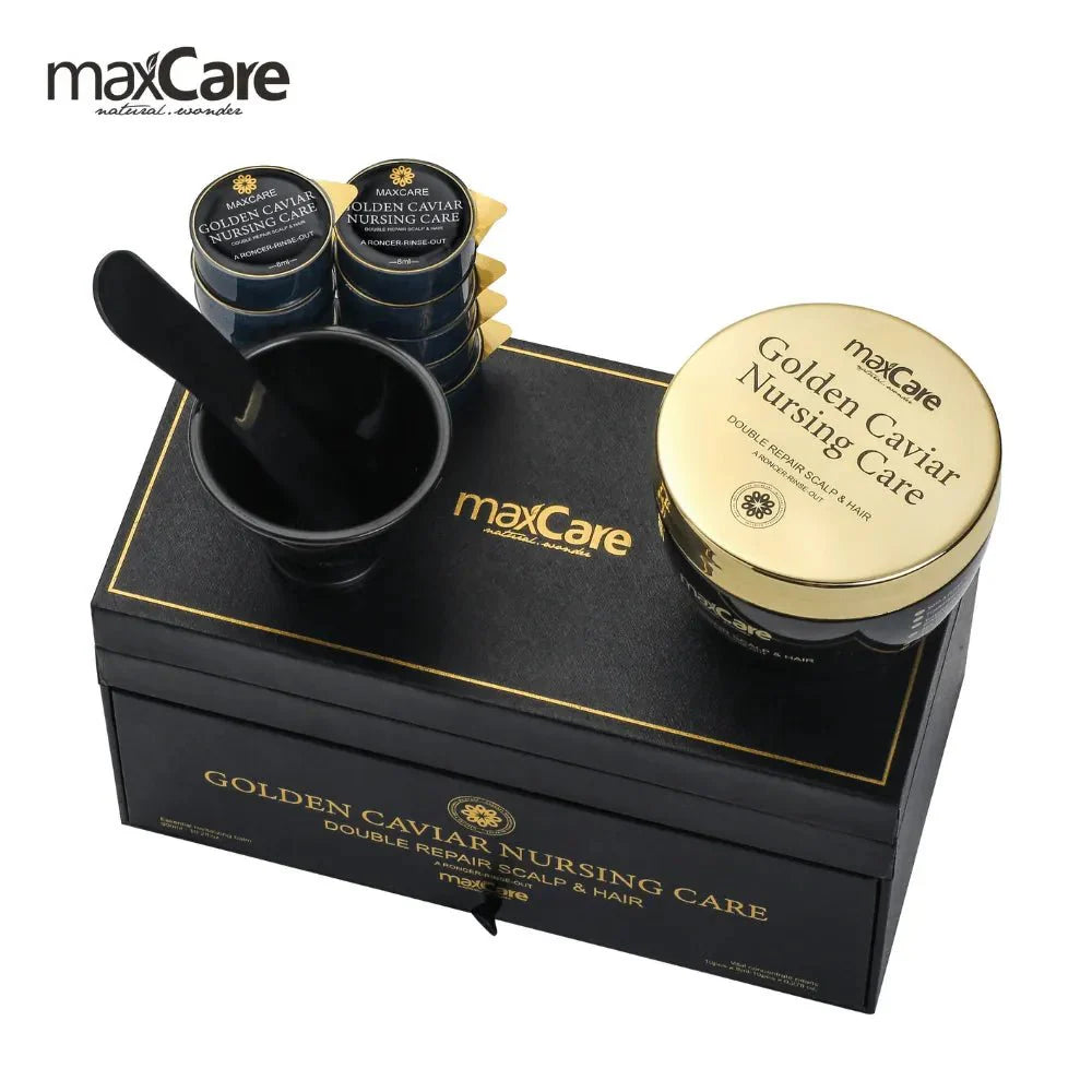 MaxCare Maxcare Golden Caviar Hair & Scalp Treatment Set Hair Care Set Set 8052626980254