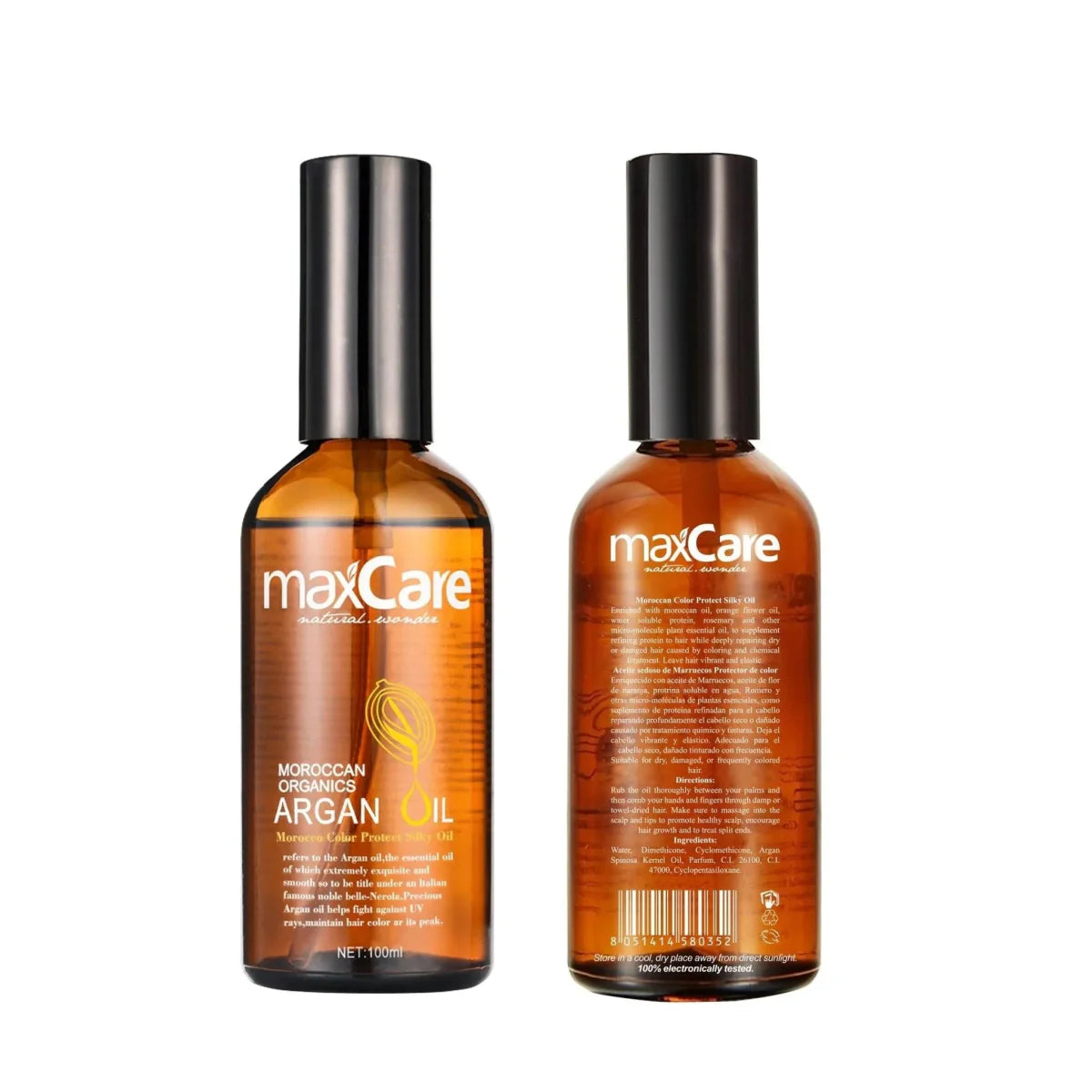 MaxCare MaxCare Organic Argan Oil Hair Serum Hair Serum 100ml 8051414580352